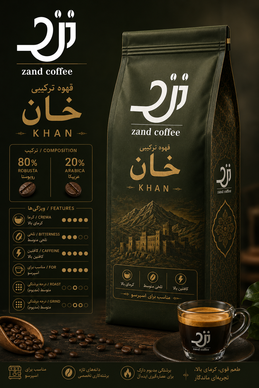 ترکیب ۸۰ ربوستا خان (۱کیلو گرم )