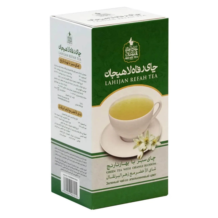 چای سبز با بهار نارنج رفاه لاهیجان
